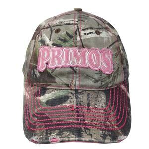Primos Strapback Baseball Cap Multi One Size Adjustable Embroidered Camo 6 Panel